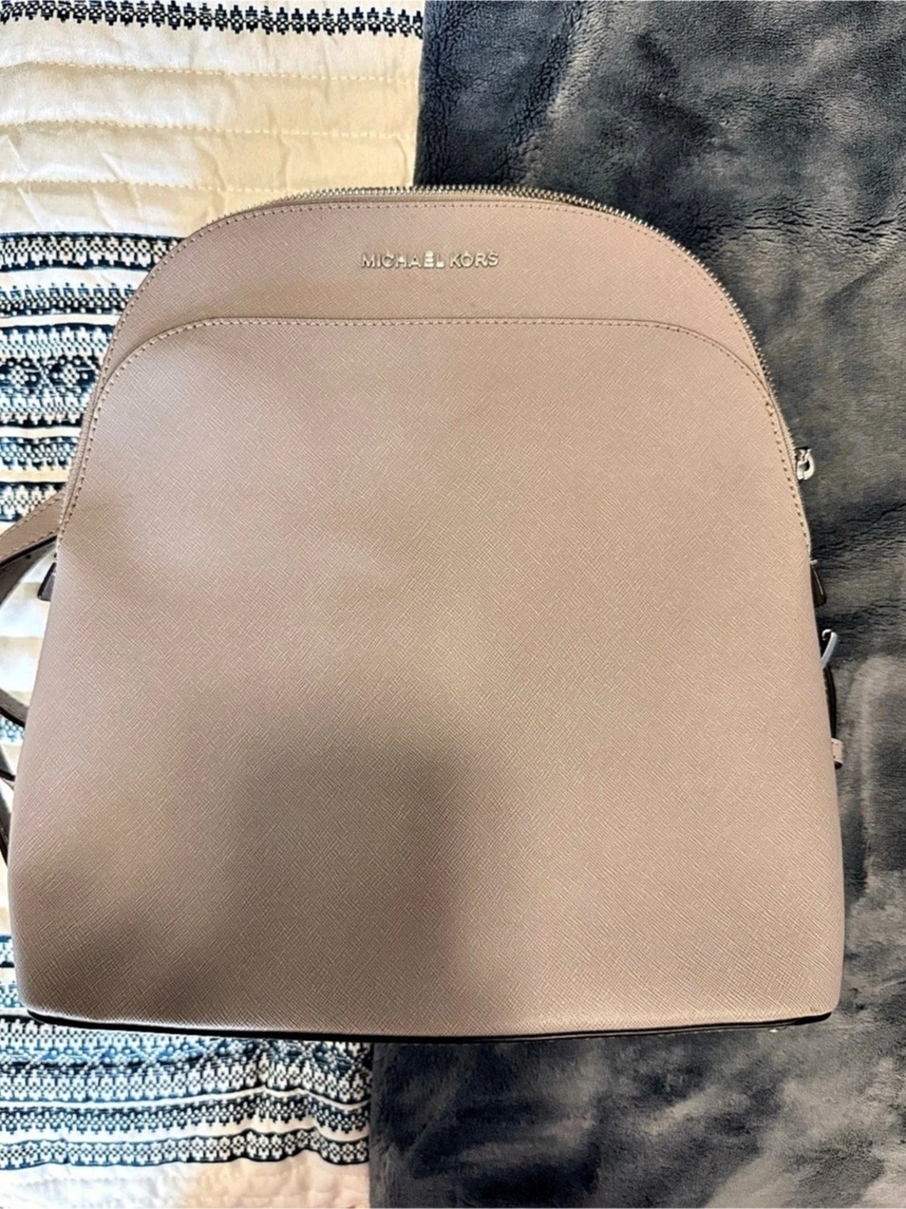 Michael Kors Cindy Dome Backpack in Grey